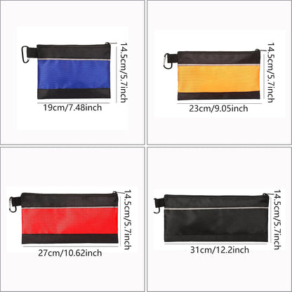 Petits Organisateurs D'outils D'électricien - Pochette De Rangement Multifonctionnelle à Large Ouverture
