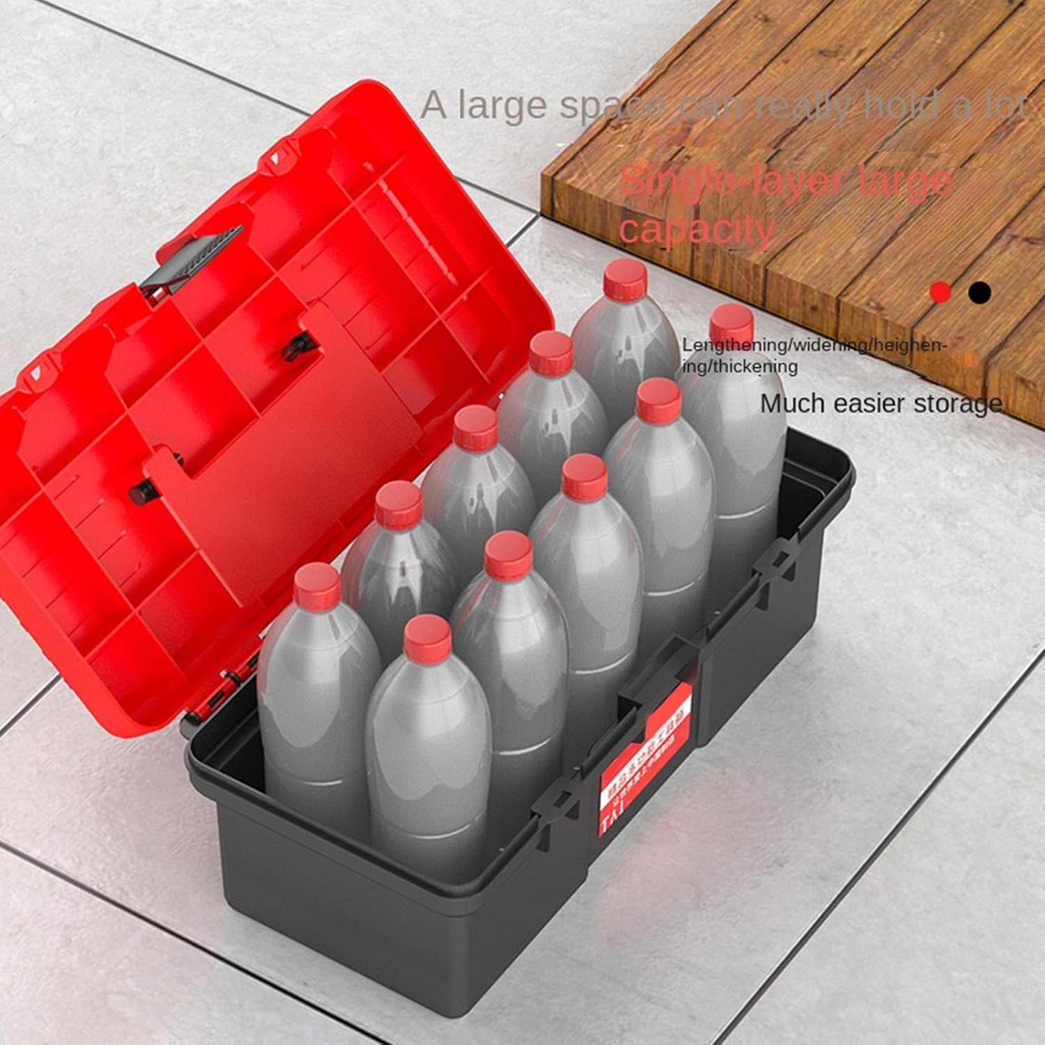  Boîte à Outils Manuelle - Organisateur Portable Renforcé Mini Avec Poignée Pour Loisirs Créatifs | Organisation D'Outils Pour Les Réparations Domestiques - Pour Voiture Maison Bureau Atelier