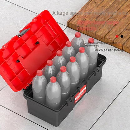  Boîte à Outils Manuelle - Organisateur Portable Renforcé Mini Avec Poignée Pour Loisirs Créatifs | Organisation D'Outils Pour Les Réparations Domestiques - Pour Voiture Maison Bureau Atelier