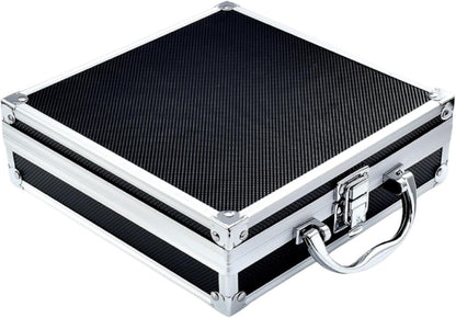  Valise Aluminium Boîte à Outils Antichoc En Alliage D'aluminium, Boîte Portable Résistante Aux Chutes Et Chocs, Mallette De Sécurité Portative Grande Capacité(E 36x10x5.8cm)