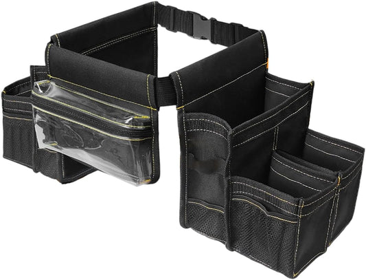  Ceinture à Outils De Jardinage, Sac Banane Réglable, 25 X 20 X 5 Cm, Plusieurs Poches Avec Espace De Rangement Et Design Léger, Ceinture à Outils Imperméable Pour Nettoyage, Ménage, Plomberie