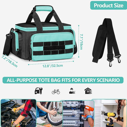 GENERIC Sac à Outils Portable En Tissu Oxford | Sac à Outils Avec Poignée – Pour électricien, Charpentier, Travail, Jardin, Dortoir, Université, Voyage, Construction, Camping