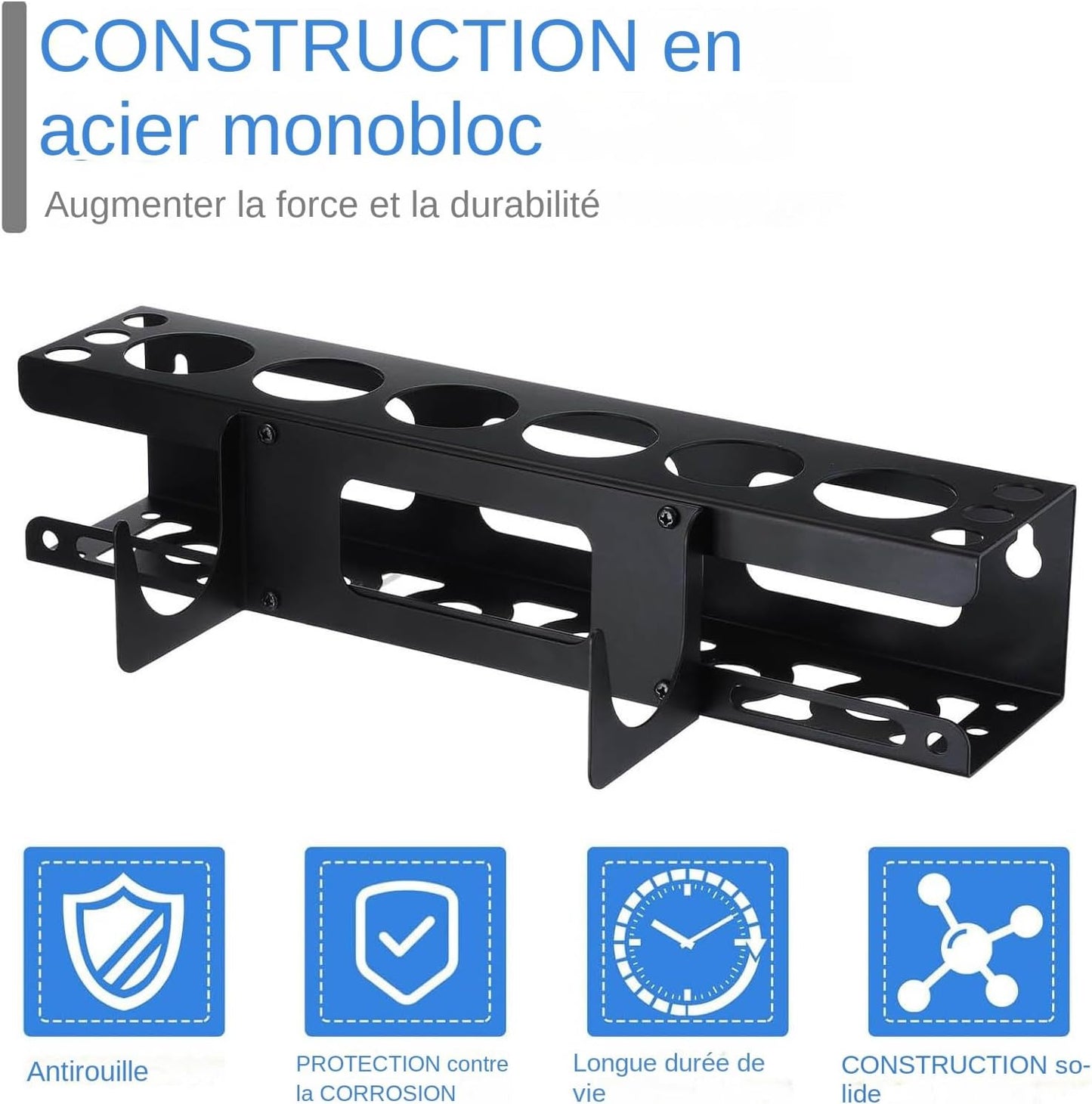  Organisateur De Mastic | Support Mural Robuste Pour Tubes De Calfeutrant - Rangement Pour Outils De Professionnels En Rénovation Et Maintenance