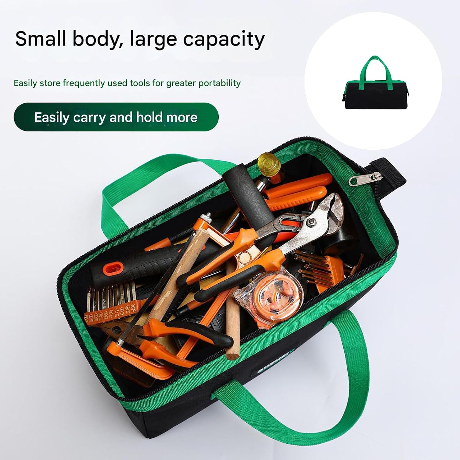  Porte-outils Robustes En Tissu - Design Large Pour Un Accès Facile - Construction Portable - Dimensions : 30,5 X 14,5 Cm - Grand Sac De Rangement Renforcé