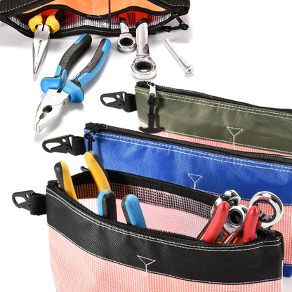  Sac De Rangement En PVC Transparent Antistatique Imperméable Avec Crochet En Métal Oxford 1680D Pour Atelier En Plein Air Sac à Outils En PVC Transparent