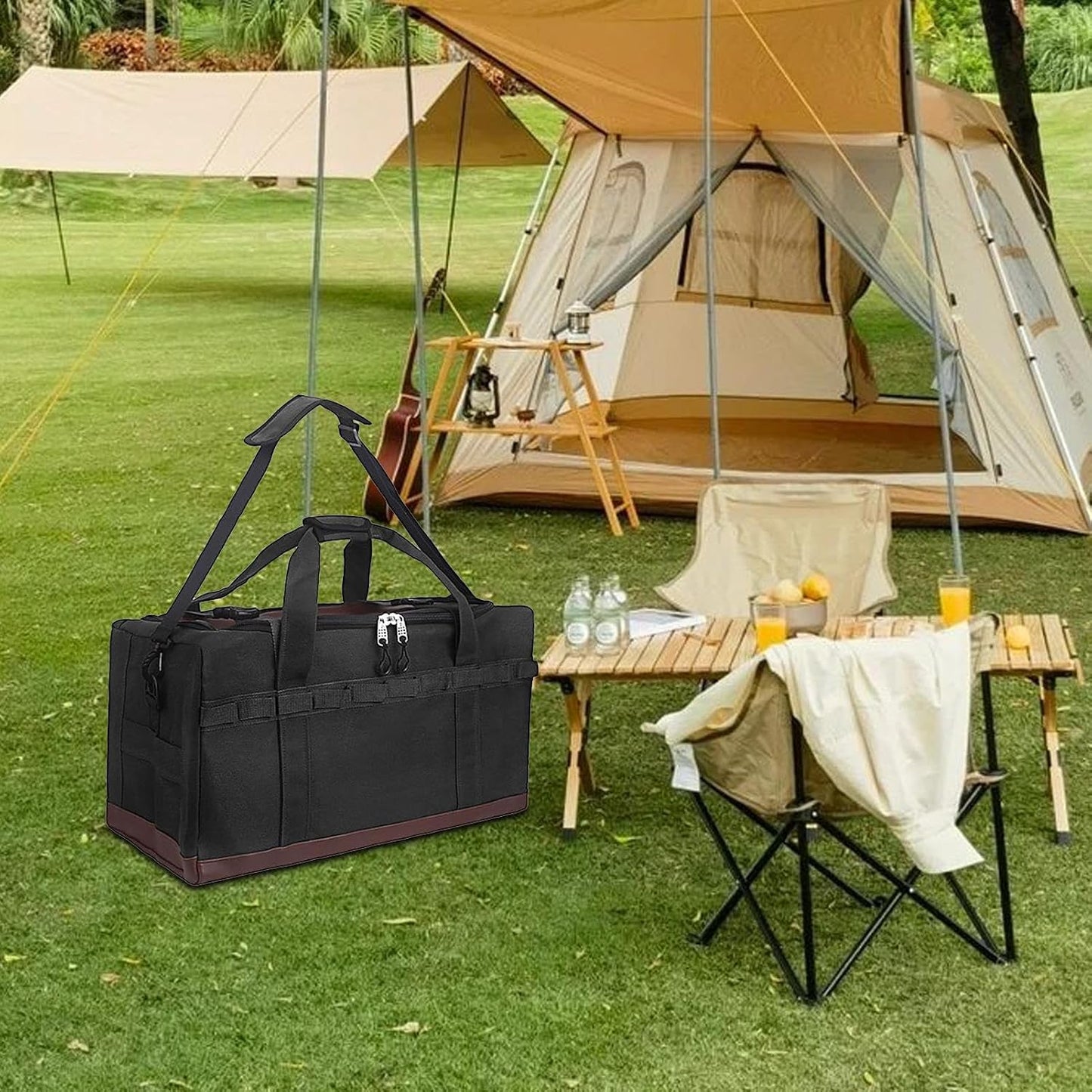  Sac De Rangement De Camping, Organisateur D'extérieur, étui étanche Pour équipement De Vitesse, Design Robuste, Grande Capacité, Portable Pour Cuisine, Véhicule, Randonnée, Voyage, Aventure Et