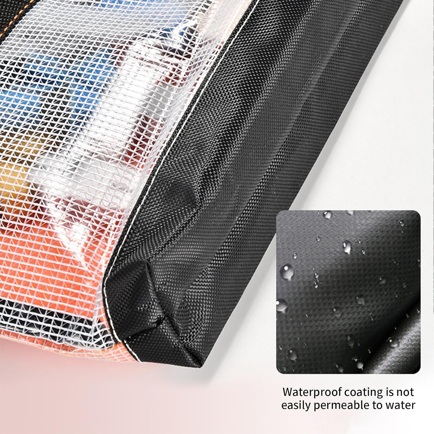 Sac De Rangement En PVC Transparent Antistatique Imperméable Avec Crochet En Métal Oxford 1680D Pour Atelier En Plein Air Sac à Outils En PVC Transparent