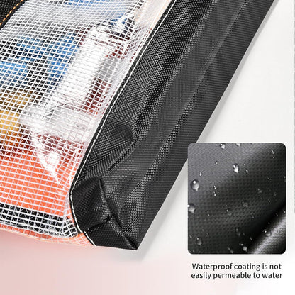  Sac De Rangement En PVC Transparent Antistatique Imperméable Avec Crochet En Métal Oxford 1680D Pour Atelier En Plein Air Sac à Outils En PVC Transparent