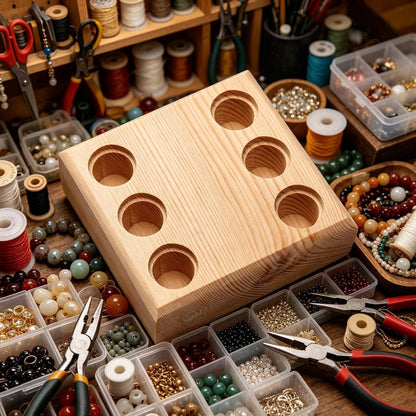  Support Rangement À Pinces Multiples,Plateau De Rangement En Bois Avec Fentes Multiples Pour Pinces - Organisateur Outils Perlage - Pour Garage, Atelier, Établi, Armoire, Service Mécanique, Atelier, E
