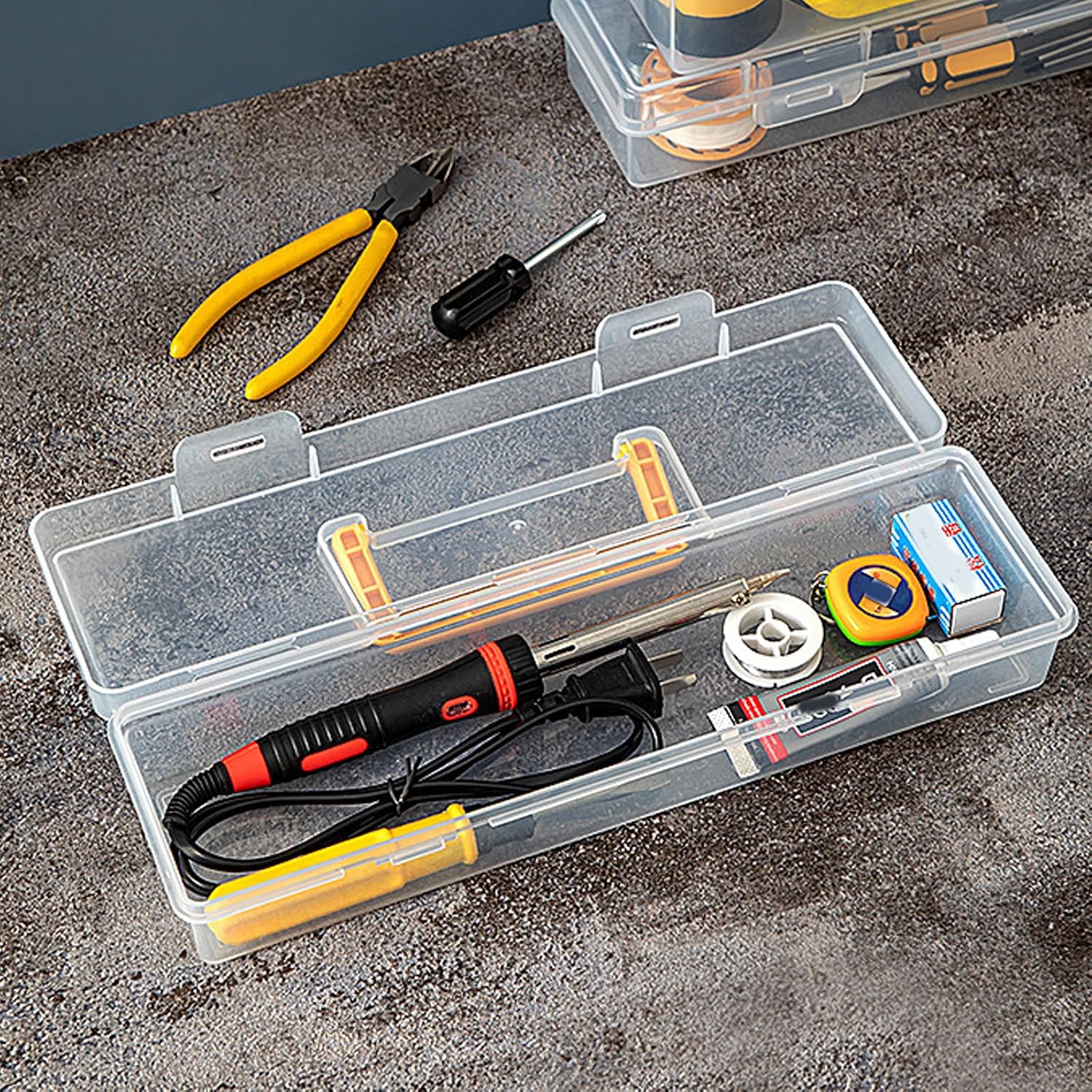  Organiseur à Outils Avec Plusieurs Compartiments, Rangement Léger, Maison, Bureau, Atelier, Multifonctionnel, étanche, Boîte à Outils