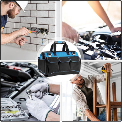 GENERIC Oxford Sac à Outils Robuste Et étanche Multi-poches Grande Capacité Pour Travaux De Construction, Maison, Garage, Atelier, Papa, électricien, Mécanicien, Charpentier