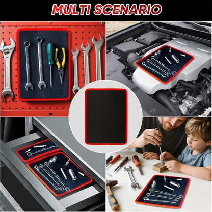  Tapis Magnétique – Organiseur De Pièces Magnétiques – Tapis Magnétique Pour Atelier, Réparation Automobile, Voiture, Garage, Maison, Tournevis, Clés, Boulons