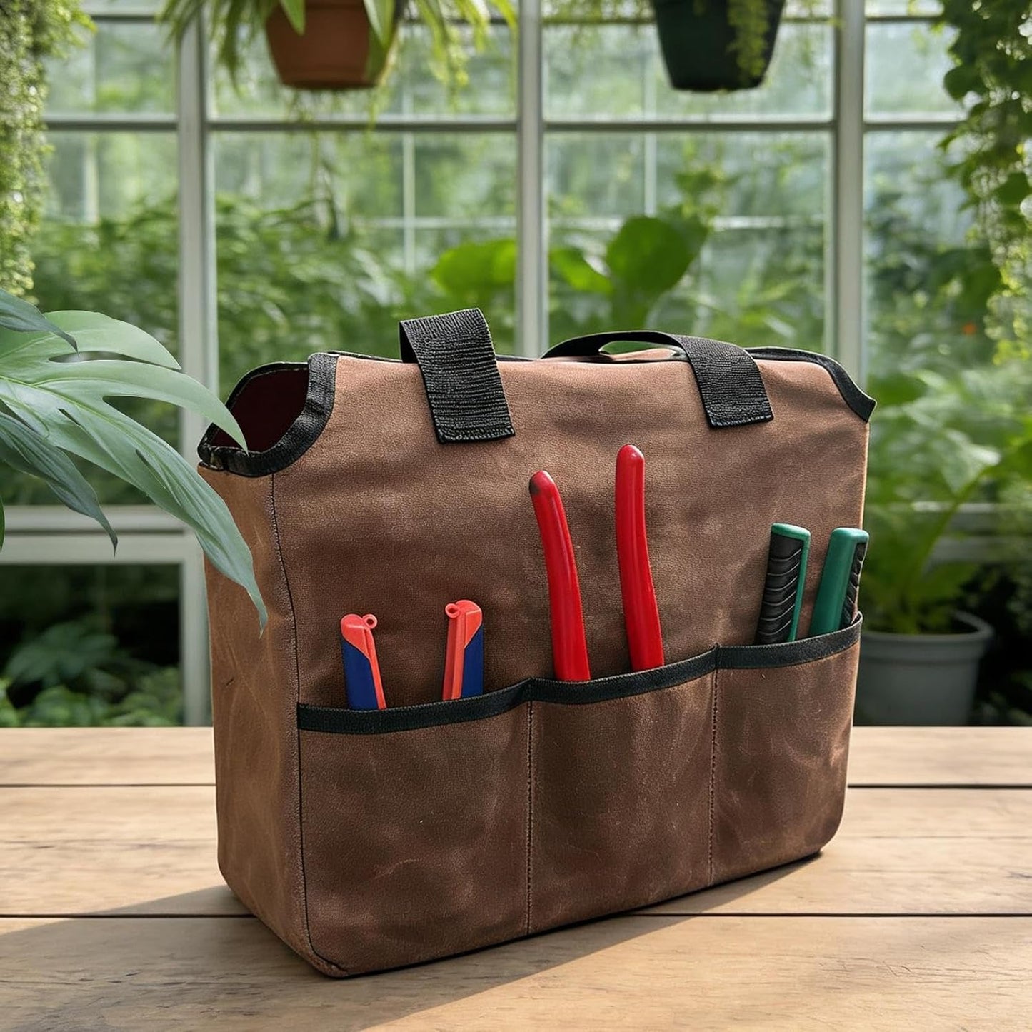  Sac De Jardin - Sac De Transport étanche - Grand Volume - Sac De Transport Robuste - Rangement Pour Outils De Jardin - Pour Débutants, Amateurs, Paysagistes, Hommes Et Femmes - Jardinage En Plein Air
