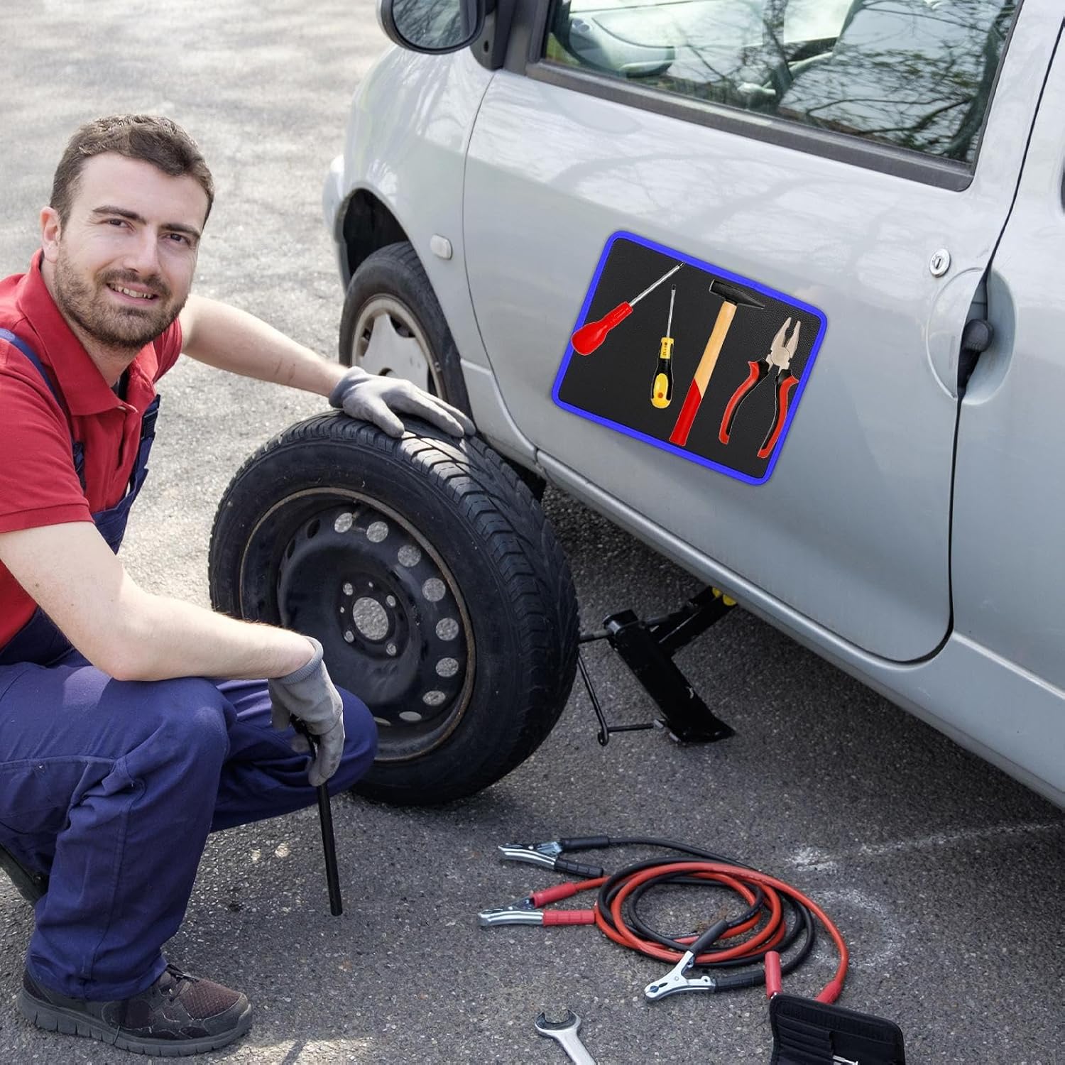  Tapis à Outils Magnétique Pour Mécanicien | Support Avec Couche De Protection En PVC | Plateau De Pièces Magnétiques | Pour Maison, Garage, Atelier, Réparation De Voiture, Mécanicien, électricien