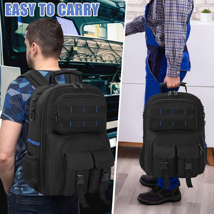  Sac à Outils Sac à Dos De Rangement Pour Homme Sac De Rangement Pour Réparateur, électricien, Bricoleur