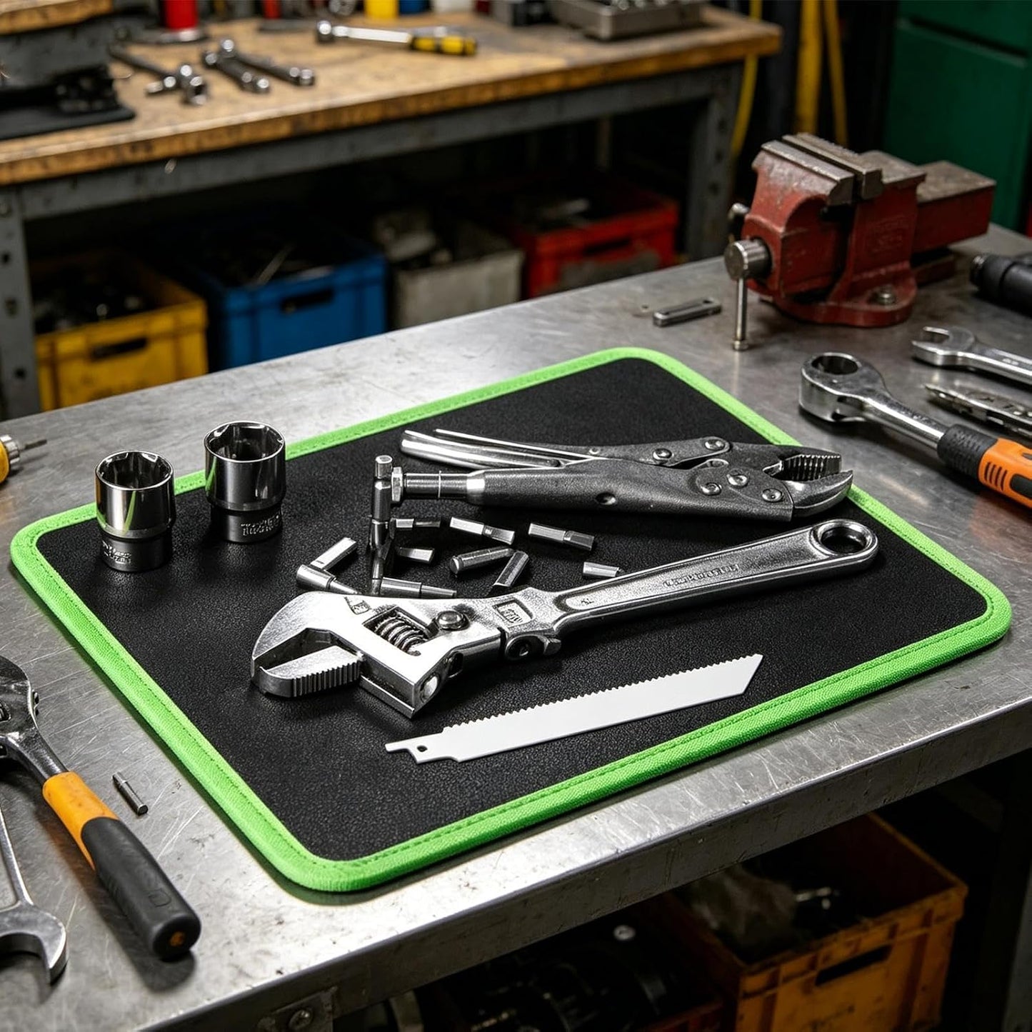  Tapis À Outils Magnétique,Support Flexible 32,3 X 24,8 X 0,7 Cm | Tapis Aimanté Pour Outils | Projets, Bureau, Table, électronique, Construction, Voiture, Garage, Atelier Réparation