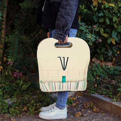  Sac à Outils De Jardin, Fourre-tout De Jardin En Tissu Oxford 600D, Support De Rangement Multi-poches 14 X 6,7 X 15,7 Pouces, Sac De Transport Pliable Pour Le Jardinage Intérieur Et (#1)