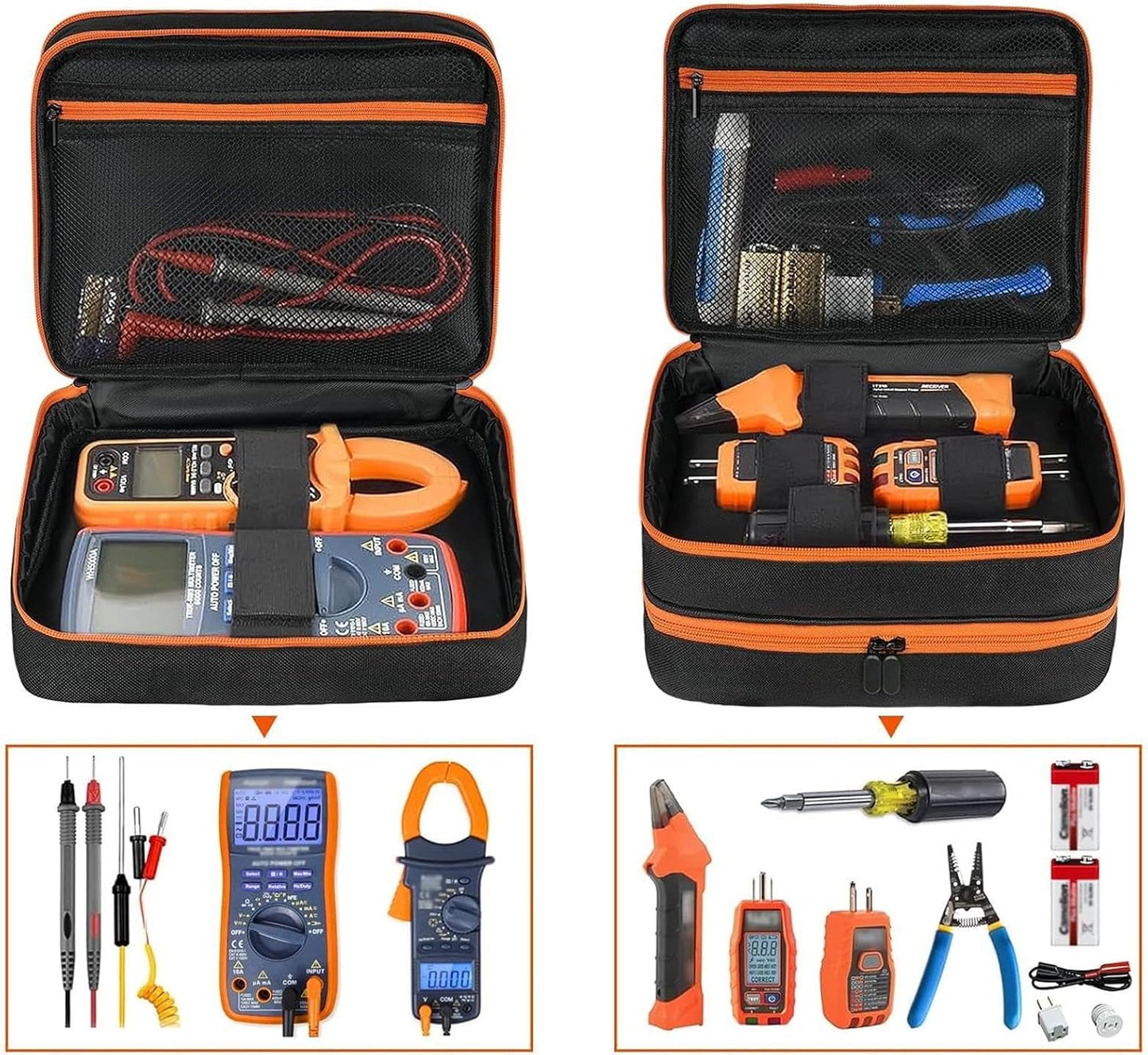 Genérico Organisateur D'outils De Câble | Stockage D'outils Mécaniques | Porte-outils Pour électricien, Mallette à Outils Pour électricien, Sac à Outils Professionnel, Sac à Outils Pour El