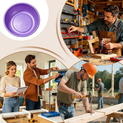  Plateau Magnétique à Vis – Plateau à Outils Magnétique En Acier Inoxydable Pour Mécanicien, Atelier, Réparation Automobile, Garage, Rangement De Prises