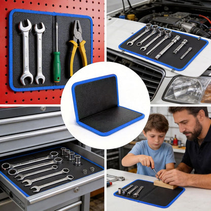  Tapis De Rangement De Garage Portable, Tapis Magnétique Flexible, Support D'outils Solide De 11,02 X 9,25 Pouces, Feuille De Travail Magnétique, Panneau De Rangement De Boulons De Tournevis Pour L'ent