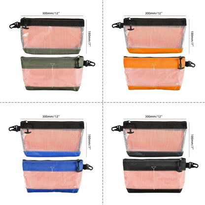 Sac De Rangement En PVC Transparent Antistatique Imperméable Avec Crochet En Métal Oxford 1680D Pour Atelier En Plein Air Sac à Outils En PVC Transparent