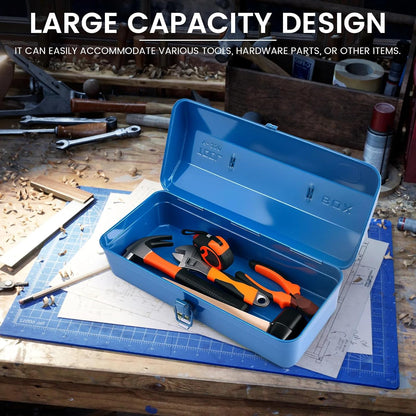  Boîte à Outils Portable En Métal Multi-compartiments, Construction En Fer, Verrouillage Sécurisé Pour Garage, Atelier, Systèmes De Rangement Organisés D'outils