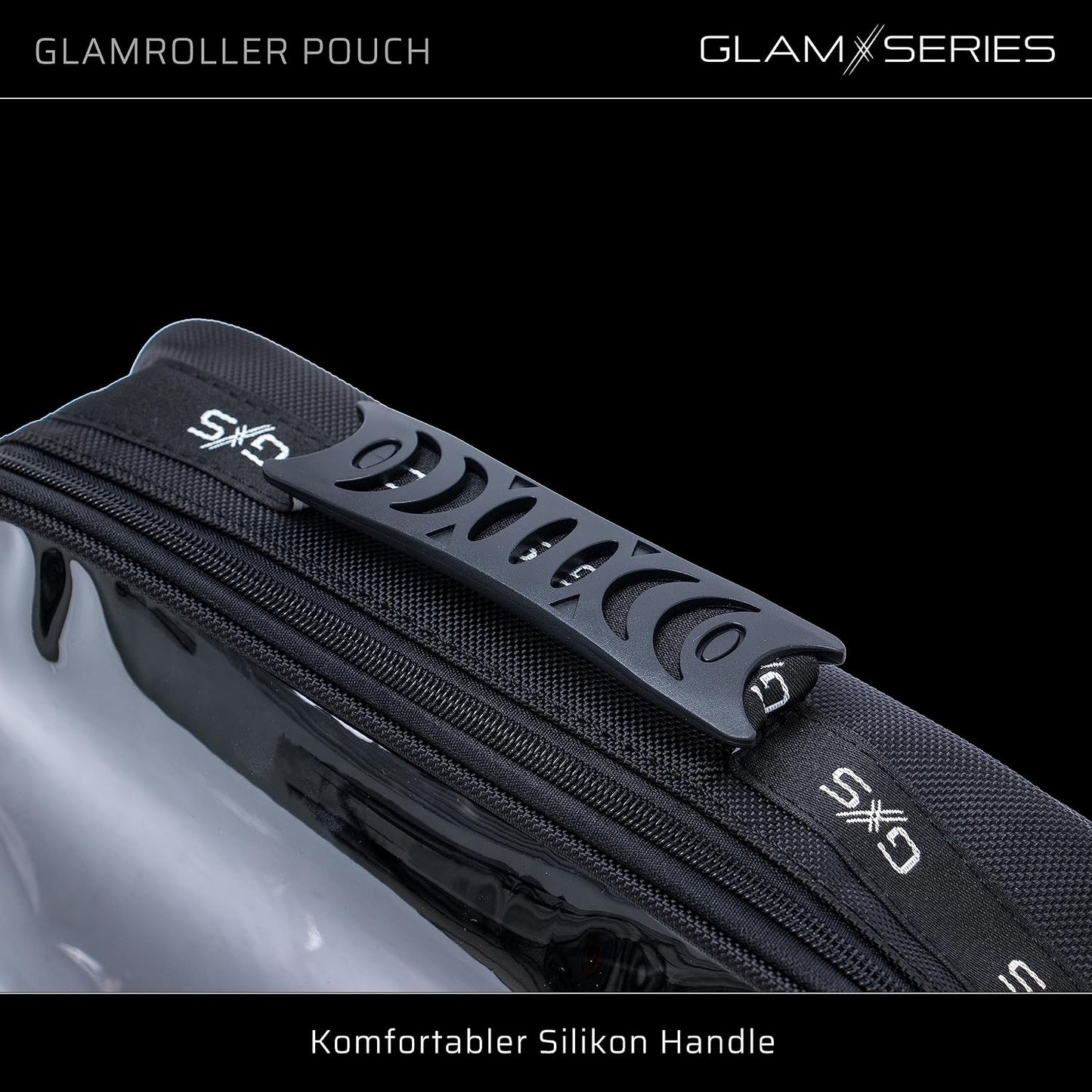  GlamRoller Pouch Sacs Inlay 300 X 175 X 85 Mm, Sac à Maquillage Recouvert De PVC Avec Couvercle Transparent